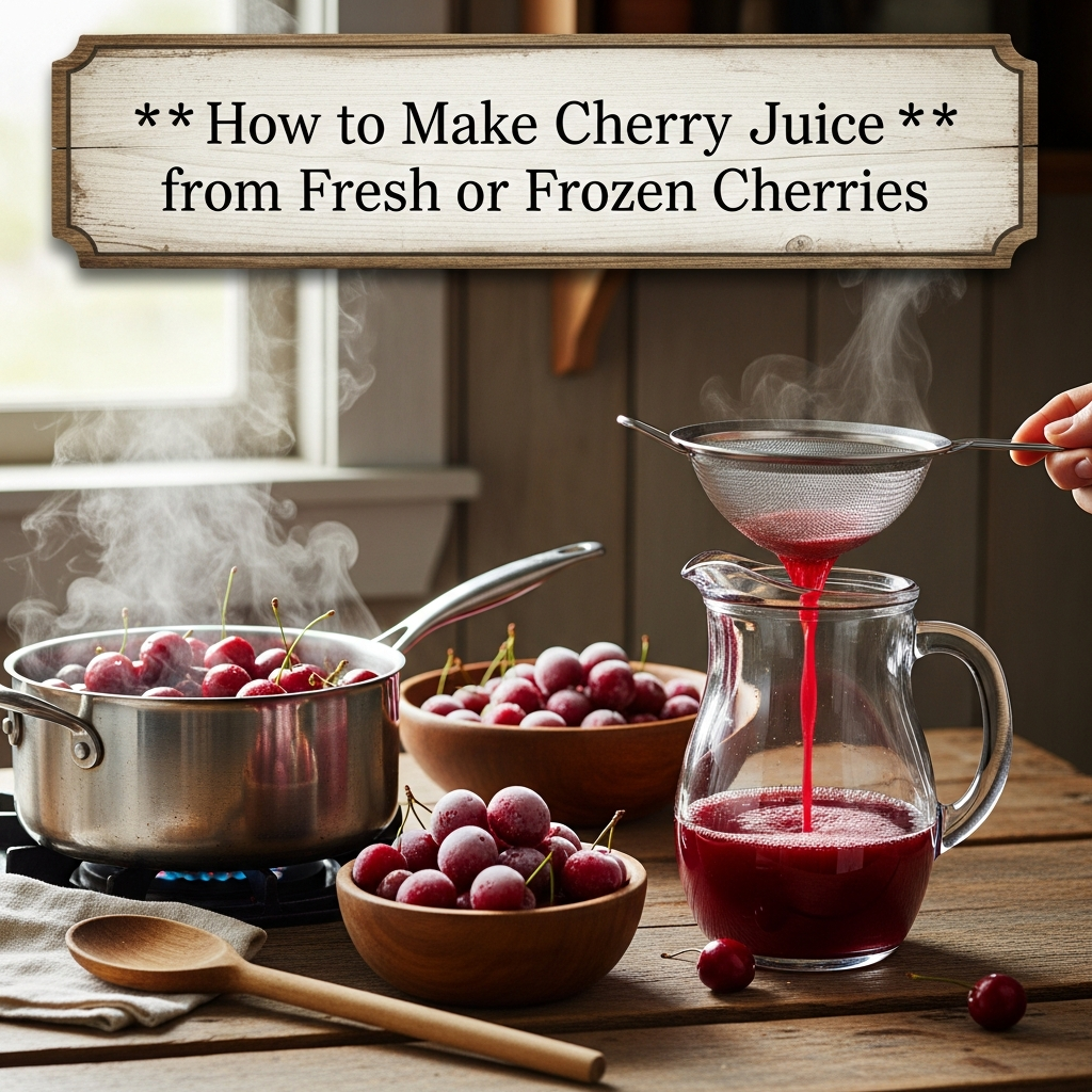 Homemade Cherry Juice: 8 Easy Steps to a Refreshing Drink
